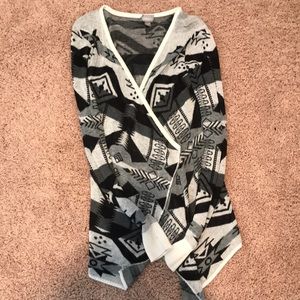 Aztec print cardigan